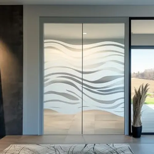 Privacy film for windows and sliding doors